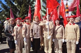 "Эстафета Знамени Победы" - патриотическая акция прошла в Омском районе